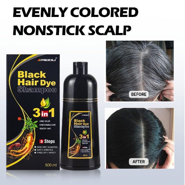 Meidu Black Hair Dye Shampoo