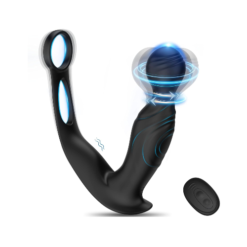 Rotating Prostate Massager With Vibrating Cock Ring In Pakistan