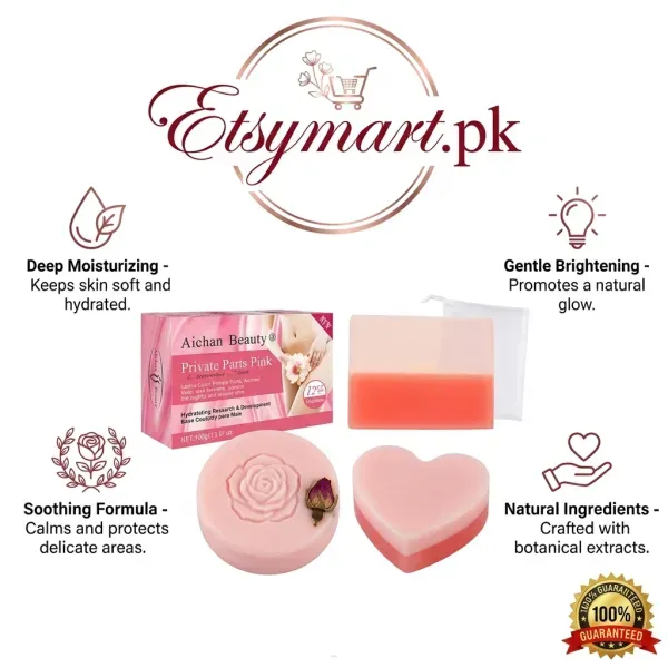 Aichun Beauty Private Parts Pink Essences Soap