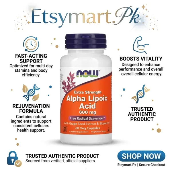 Alpha Lipoic Acid 250 mg Veg Capsules In Pakistan 