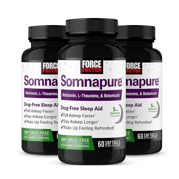 Force Factor Somnapure Softgels 3 Pack Sleep Aid To Fall Asleep Faster In Pakistan