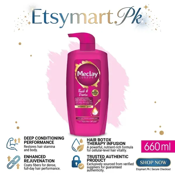 Meclay London Thick & Dense Shampoo 660Ml In Pakistan